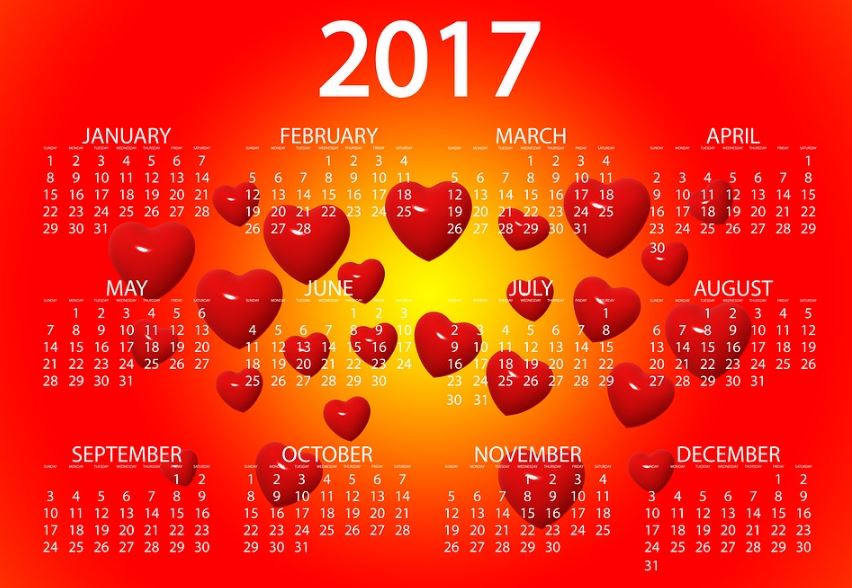 Calendarios 2017 gratis