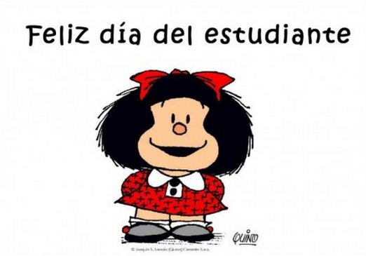 Feliz dia del estudiante con Mafalda
