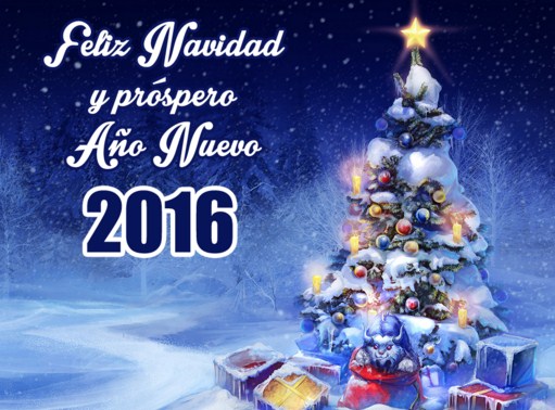 Feliz navidad y prospero año nuevo 2016