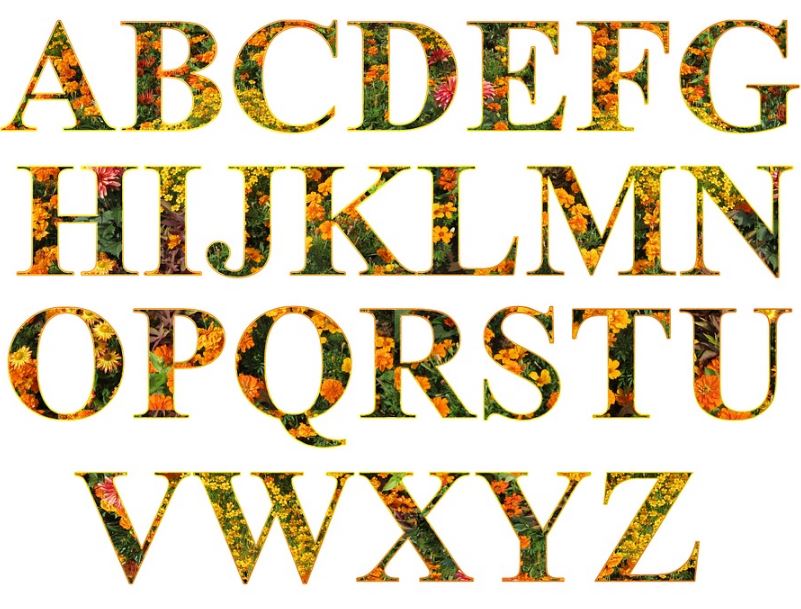 Imagenes de letras del abecedario grandes
