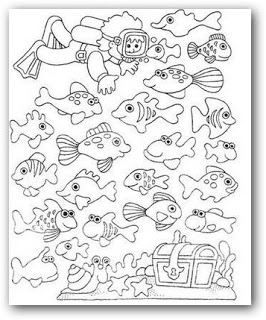 Imagenes para colorear animales del mar