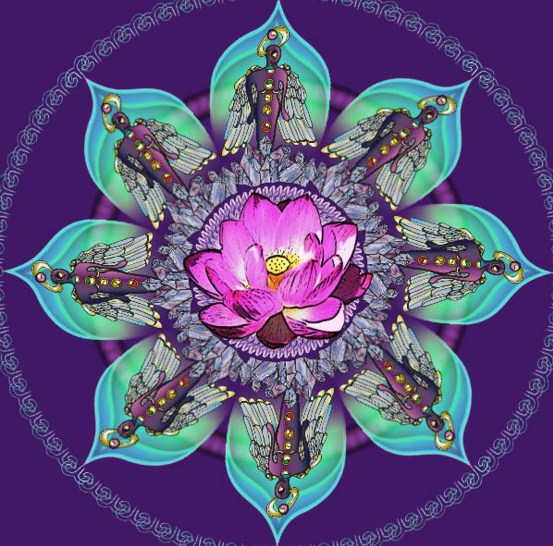 Mandalas con flor de loto