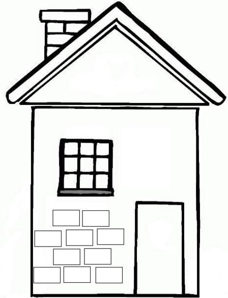 imagenes de casas para pintar con chimenea